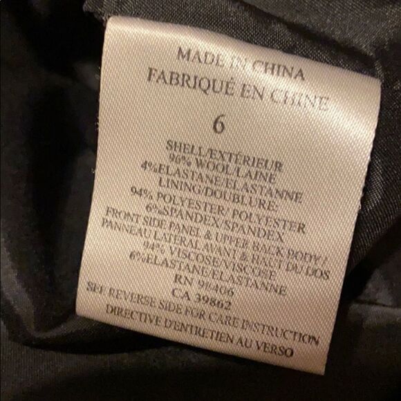 Theory Burgundy & Black Color Block Dress Size 6 - Picture 5 of 8